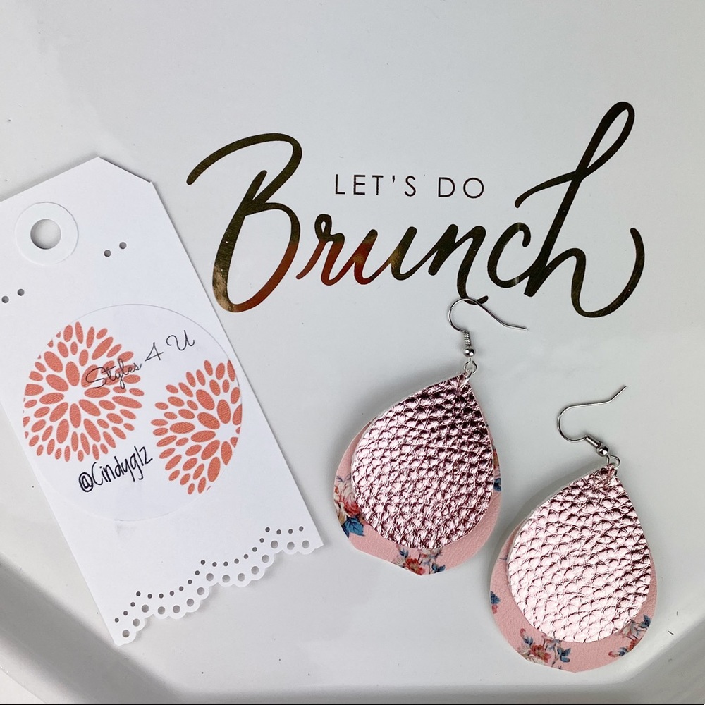 Faux Leather Earrings